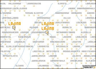 map of La Jina