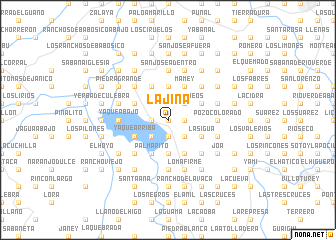 map of La Jina