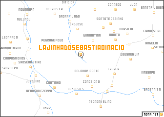 map of Lajinha do Sebastiao Inácio