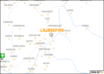 map of La Josefina