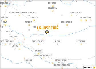 map of La Josefina