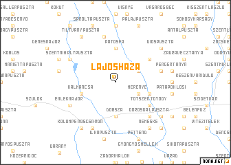 map of Lajosháza