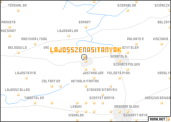 map of Lajosszénási Tanyák