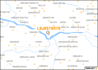 map of Lajostanya