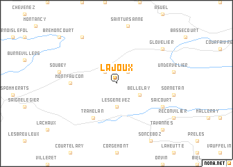 map of Lajoux