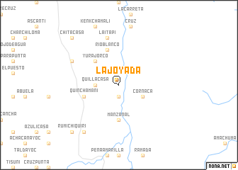 map of La Joyada