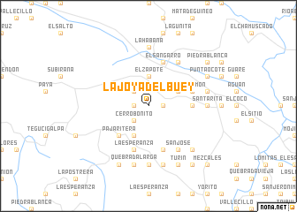 map of La Joya del Buey