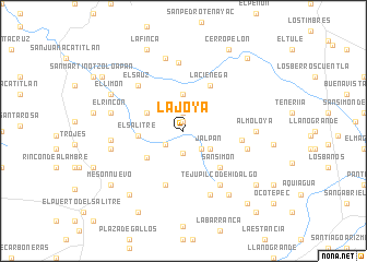 map of La Joya