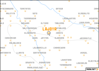 map of La Joya