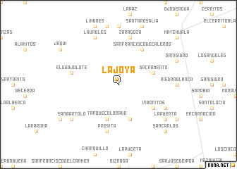 map of La Joya