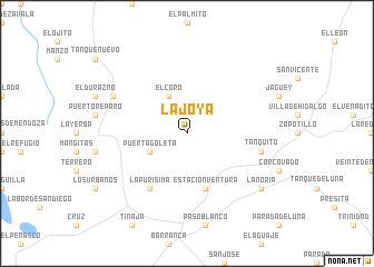 map of La Joya
