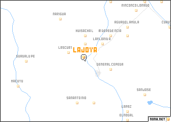 map of La Joya