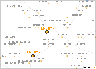 map of La Joya