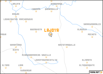 map of La Joya