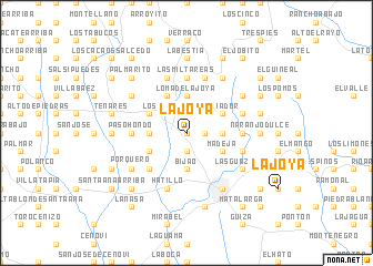 map of La Joya