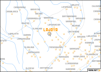 map of La Joya