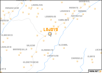 map of La Joya