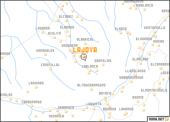 map of La Joya