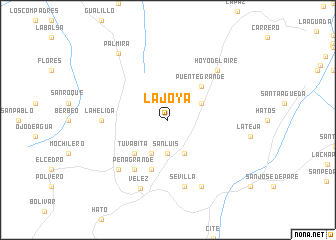 map of La Joya