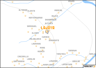 map of La Joya