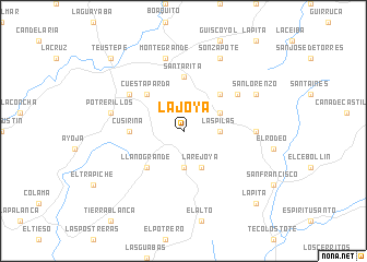 map of La Joya