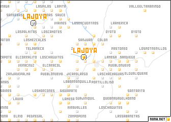 map of La Joya