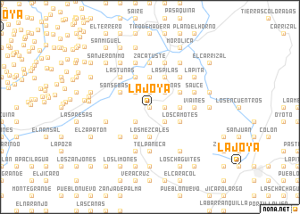 map of La Joya