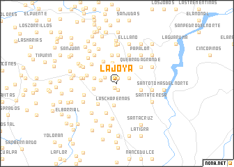 map of La Joya