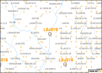 map of La Joya