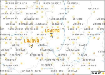 map of La Joya