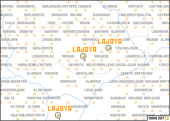 map of La Joya
