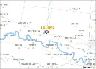 map of La Joya