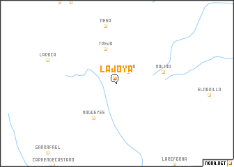 map of La Joya