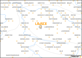 map of Łajsce