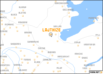 map of Lajthizë