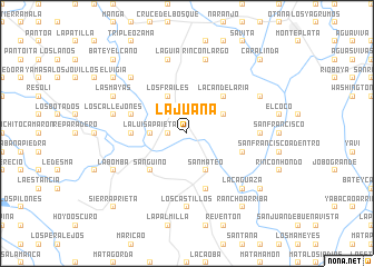 map of La Juana