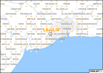 map of La Julia