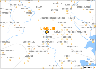 map of La Julia