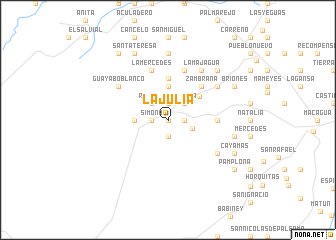 map of La Julia