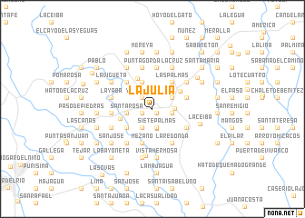 map of La Julia