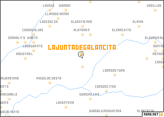 map of La Junta de Galancita