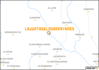 map of La Junta de los Arrayanes