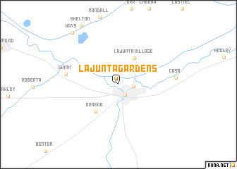 map of La Junta Gardens