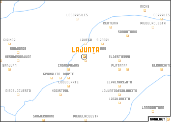 map of La Junta