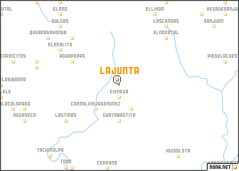 map of La Junta