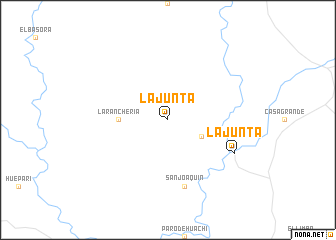 map of La Junta