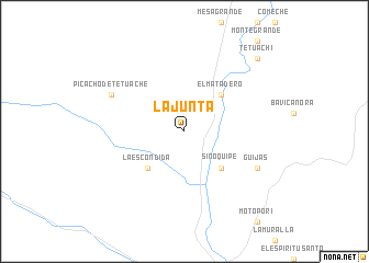 map of La Junta