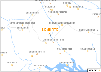 map of La Junta