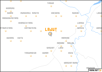 map of Lajut