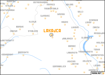 map of Lakajca